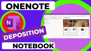 Pre-Made OneNote Deposition Notebook Template