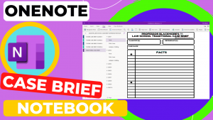 OneNote Law Student Case Brief Notebook Template (TM)