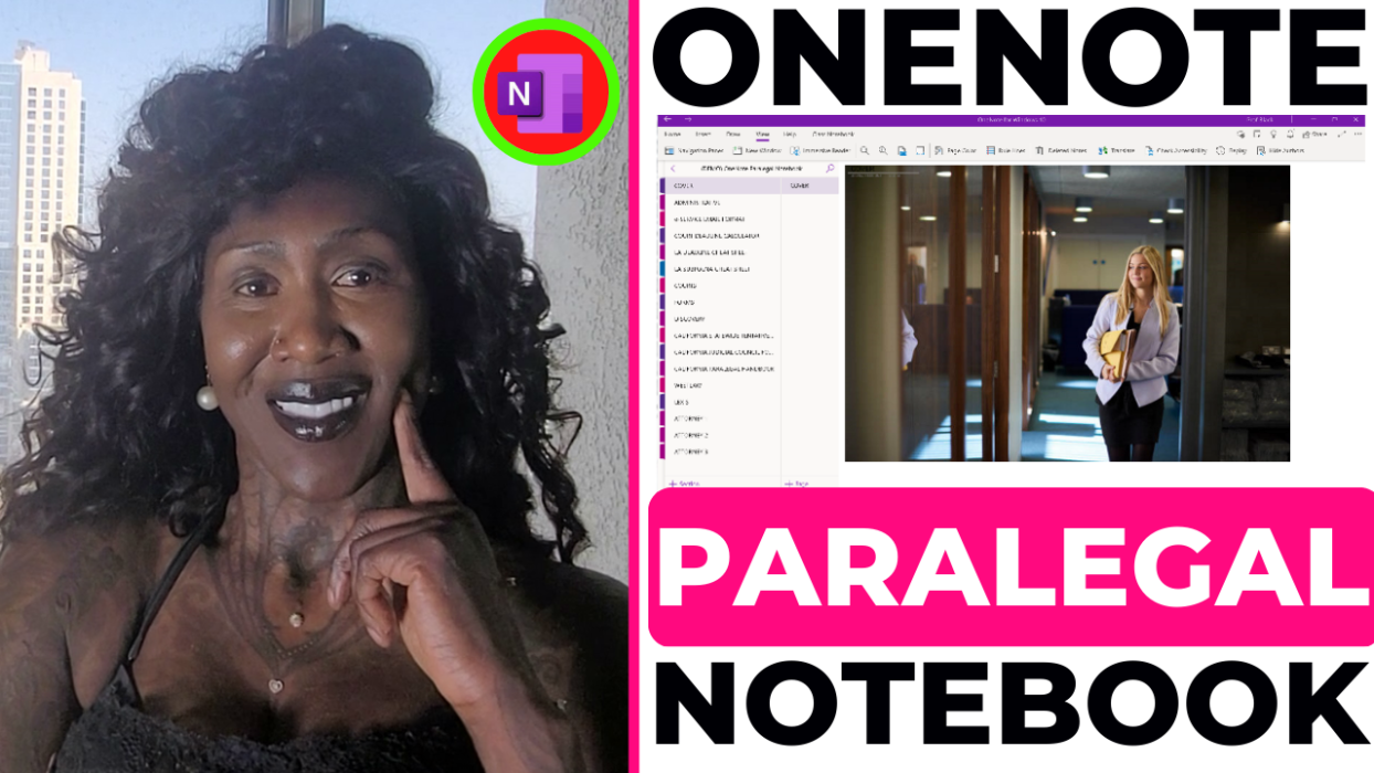 OneNote Paralegal Notebook Template